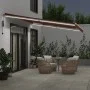 Toldo retráctil automático con luces LED marrón 500x300 cm by , Awnings - Ref: Foro24-3215384, Price: 664,48 €, Discount: %