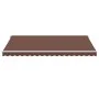 Toldo retráctil manual con luces LED marrón 450x350 cm by , Awnings - Ref: Foro24-3215392, Price: 403,04 €, Discount: %