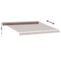 Toldo retráctil automático con luces LED marrón 400x350 cm by , Awnings - Ref: Foro24-3215390, Price: 597,17 €, Discount: %