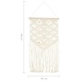 Wanddekoration aus Baumwollmakramee 40x80 cm von vidaXL, Dekorative Polsterung - Ref: Foro24-323998, Preis: 17,90 €, Rabatt: %
