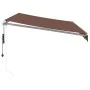 Automatische ausfahrbare Markise mit LED-Lichtern in Braun, 350x250 cm. von , Markisen - Ref: Foro24-3215378, Preis: 486,86 €...