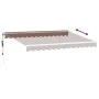 Automatische ausfahrbare Markise mit LED-Lichtern in Braun, 350x250 cm. von , Markisen - Ref: Foro24-3215378, Preis: 486,86 €...
