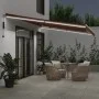 Toldo retráctil automático con luces LED marrón 600x300 cm de , Toldos - Ref: Foro24-3215386, Precio: 777,24 €, Descuento: %