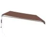 Toldo retráctil automático con luces LED marrón 600x300 cm de , Toldos - Ref: Foro24-3215386, Precio: 777,24 €, Descuento: %