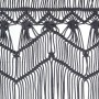 Anthrazitgrauer Vorhang aus Baumwolle Makramee 140x240 cm von vidaXL, Vorhänge und Gardinen - Ref: Foro24-323994, Preis: 42,8...