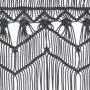 Cortina de macramé algodón gris antracita 140x240 cm de vidaXL, Cortinas y visillos - Ref: Foro24-323994, Precio: 42,13 €, De...
