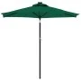 Gartenschirm mit grünem Stahlmast 225x225x212 cm von , Sonnenschirme - Ref: Foro24-4005059, Preis: 58,36 €, Rabatt: %