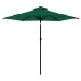 Gartenschirm mit grünem Stahlmast 225x225x212 cm von , Sonnenschirme - Ref: Foro24-4005059, Preis: 58,36 €, Rabatt: %