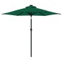 Gartenschirm mit grünem Stahlmast 225x225x212 cm von , Sonnenschirme - Ref: Foro24-4005059, Preis: 66,03 €, Rabatt: %