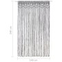 Anthrazitgrauer Vorhang aus Baumwolle Makramee 140x240 cm von vidaXL, Vorhänge und Gardinen - Ref: Foro24-323994, Preis: 42,8...
