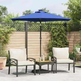 Gartenschirm mit blauem Stahlmast 225x225x212 cm von , Sonnenschirme - Ref: Foro24-4005065, Preis: 55,76 €, Rabatt: %