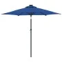 Sombrilla de jardín con poste de acero azul 225x225x212 cm de , Sombrillas - Ref: Foro24-4005065, Precio: 55,76 €, Descuento: %