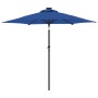 Sombrilla de jardín con poste de acero azul 225x225x212 cm de , Sombrillas - Ref: Foro24-4005065, Precio: 57,00 €, Descuento: %
