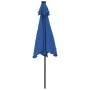 Sombrilla de jardín con poste de acero azul 225x225x212 cm de , Sombrillas - Ref: Foro24-4005065, Precio: 55,76 €, Descuento: %