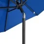 Sombrilla de jardín con poste de acero azul 225x225x212 cm de , Sombrillas - Ref: Foro24-4005065, Precio: 55,76 €, Descuento: %