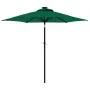 Sombrilla jardín con luces LED poste acero verde 225x225x212 cm by , Umbrellas - Ref: Foro24-4005067, Price: 75,02 €, Discoun...
