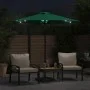 Gartenschirm mit LED-Lichtern, Stahlmast, grün, 225x225x212 cm. von , Sonnenschirme - Ref: Foro24-4005067, Preis: 75,02 €, Ra...