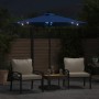 Gartenschirm mit LED-Lichtern, Stahlmast, blau, 225x225x212 cm. von , Sonnenschirme - Ref: Foro24-4005073, Preis: 84,01 €, Ra...