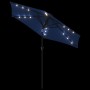 Gartenschirm mit LED-Lichtern, Stahlmast, blau, 225x225x212 cm. von , Sonnenschirme - Ref: Foro24-4005073, Preis: 84,01 €, Ra...