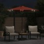 Sombrilla jardín con LEDs poste acero terracota 225x225x212 cm by , Umbrellas - Ref: Foro24-4005071, Price: 102,31 €, Discoun...