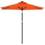 Sombrilla jardín con LEDs poste acero terracota 225x225x212 cm by , Umbrellas - Ref: Foro24-4005071, Price: 102,31 €, Discoun...