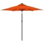 Sombrilla jardín con LEDs poste acero terracota 225x225x212 cm de , Sombrillas - Ref: Foro24-4005071, Precio: 75,09 €, Descue...