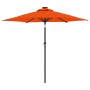 Sombrilla jardín con LEDs poste acero terracota 225x225x212 cm by , Umbrellas - Ref: Foro24-4005071, Price: 102,31 €, Discoun...