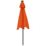 Sombrilla jardín con LEDs poste acero terracota 225x225x212 cm by , Umbrellas - Ref: Foro24-4005071, Price: 102,31 €, Discoun...
