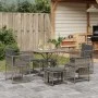 Set comedor jardín 7 pzas y cojines ratán sintético gris de , Conjuntos de jardín - Ref: Foro24-369011, Precio: 343,82 €, Des...