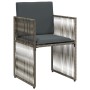 Set comedor jardín 7 pzas y cojines ratán sintético gris de , Conjuntos de jardín - Ref: Foro24-369011, Precio: 262,76 €