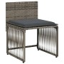 Garten-Essgruppe, 7-teilig, mit grauen Polstern aus synthetischem Rattan. von , Gartensets - Ref: Foro24-369011, Preis: 290,0...