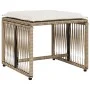 Garten-Essgruppe 7-teilig mit Kissen aus synthetischem Rattan in Beige. von , Gartensets - Ref: Foro24-369013, Preis: 345,08 ...