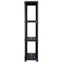 Estante de almacenaje 4 niveles negro plástico 61x30,5x130 cm de vidaXL, Estanterías industriales - Ref: Foro24-147683, Preci...