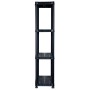 Storage shelf 4 levels black plastic 61x30.5x130 cm by vidaXL, Industrial shelving - Ref: Foro24-147683, Price: 41,15 €, Disc...