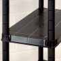 Storage shelf 4 levels black plastic 61x30.5x130 cm by vidaXL, Industrial shelving - Ref: Foro24-147683, Price: 41,15 €, Disc...