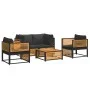 Gartensofagarnitur mit 5-teiligen Kissen aus massivem Akazienholz. von , Gartensets - Ref: Foro24-3214890, Preis: 677,83 €, R...