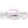 Set de sofás de jardín con cojines 5 pzas madera maciza acacia by , Garden sets - Ref: Foro24-3214890, Price: 690,17 €, Disco...