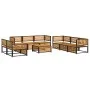 Set de sofás de jardín con cojines 9 pzas madera maciza acacia by , Garden sets - Ref: Foro24-3214892, Price: 1,00 €, Discoun...