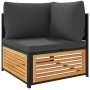 Set de sofás de jardín con cojines 3 pzas madera maciza acacia de , Conjuntos de jardín - Ref: Foro24-3214903, Precio: 380,97...