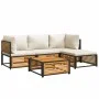 Set de sofás de jardín con cojines 5 pzas madera maciza acacia by , Garden sets - Ref: Foro24-3214908, Price: 586,63 €, Disco...