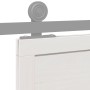 Puerta de granero madera maciza pino blanca 90x208 cm