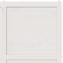 Puerta de granero madera maciza pino blanca 90x208 cm