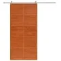 Puerta de granero madera maciza pino marrón miel 100x208 cm by , Doors - Ref: Foro24-850640, Price: 109,63 €, Discount: %