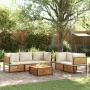 Set de sofás de jardín con cojines 6 pzas madera maciza acacia by , Garden sets - Ref: Foro24-3214920, Price: 767,68 €, Disco...