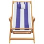 Sillas de playa plegables 2 uds tela madera maciza azul blanco de , Sillas de jardín - Ref: Foro24-3214490, Precio: 151,17 €,...