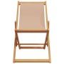 Faltbare Strandstühle, 2 Stück, Stoff und massives Taupe-Holz von , Gartenstühle - Ref: Foro24-3214499, Preis: 114,28 €, Raba...
