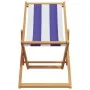 Sillas de playa plegables 2 uds tela madera maciza azul blanco by , Garden chairs - Ref: Foro24-3214501, Price: 116,16 €, Dis...
