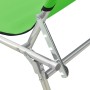 Klappbare Sonnenliege mit apfelgrünem Stahldach von vidaXL, Liegen - Ref: Foro24-310325, Preis: 64,55 €, Rabatt: %