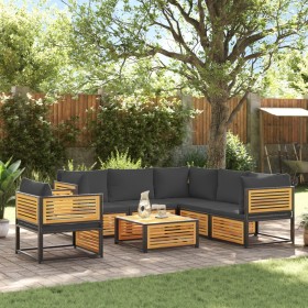 Set de sofás de jardín con cojines 7 pzas madera maciza acacia by , Garden sets - Ref: Foro24-3214884, Price: 992,48 €, Disco...