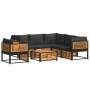 Set de sofás de jardín con cojines 7 pzas madera maciza acacia by , Garden sets - Ref: Foro24-3214884, Price: 992,48 €, Disco...